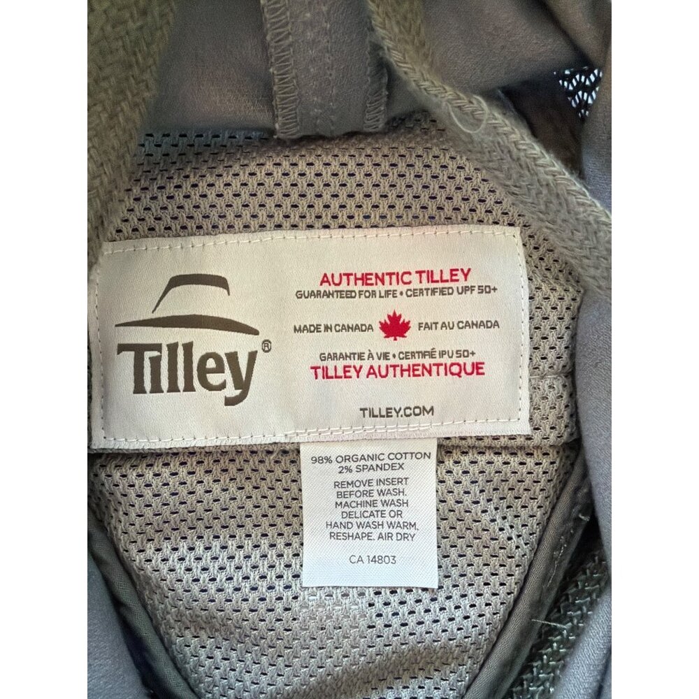 Tilley T4MO-1 Airflo Unisex Hikers Hat 7 3/8 59cm Large Gray Organic MSRP $120 - Picture 9 of 17